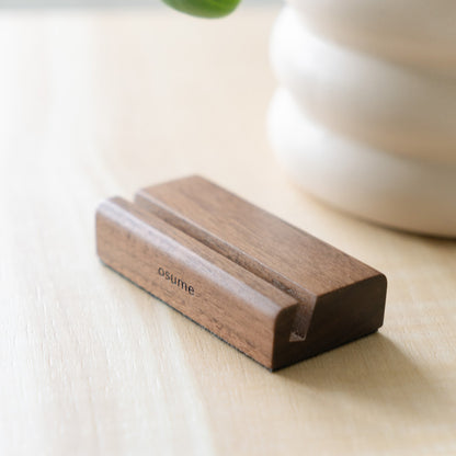 wooden memo stand