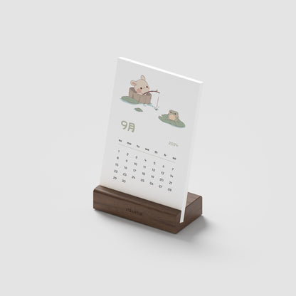 wooden calendar set