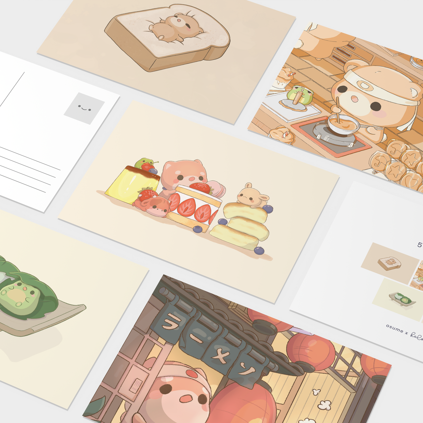 foods postcard pack