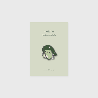 matcha enamel pin