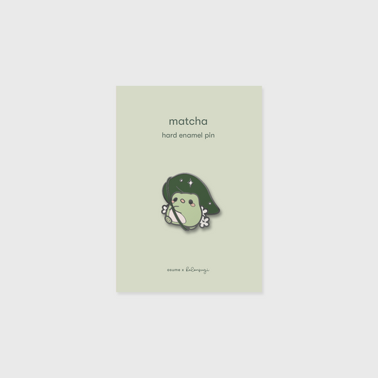 matcha enamel pin