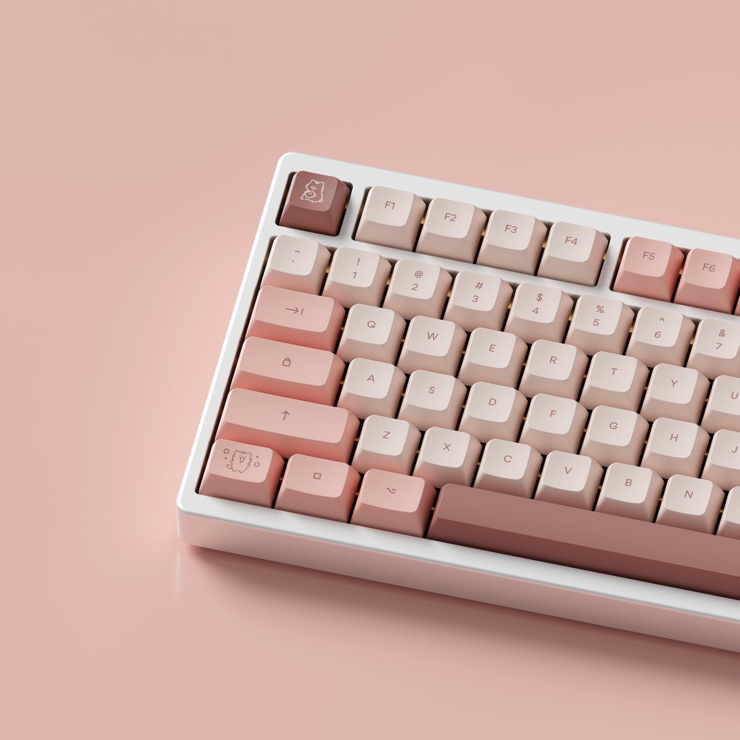 momo neko marshmallow keycaps