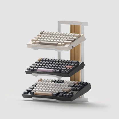 three tier keyboard shelf